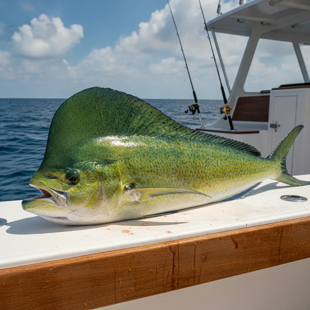 Mahi mahi caught offshore of Fort Lauderdale aboard a 32 ft Contender in August
