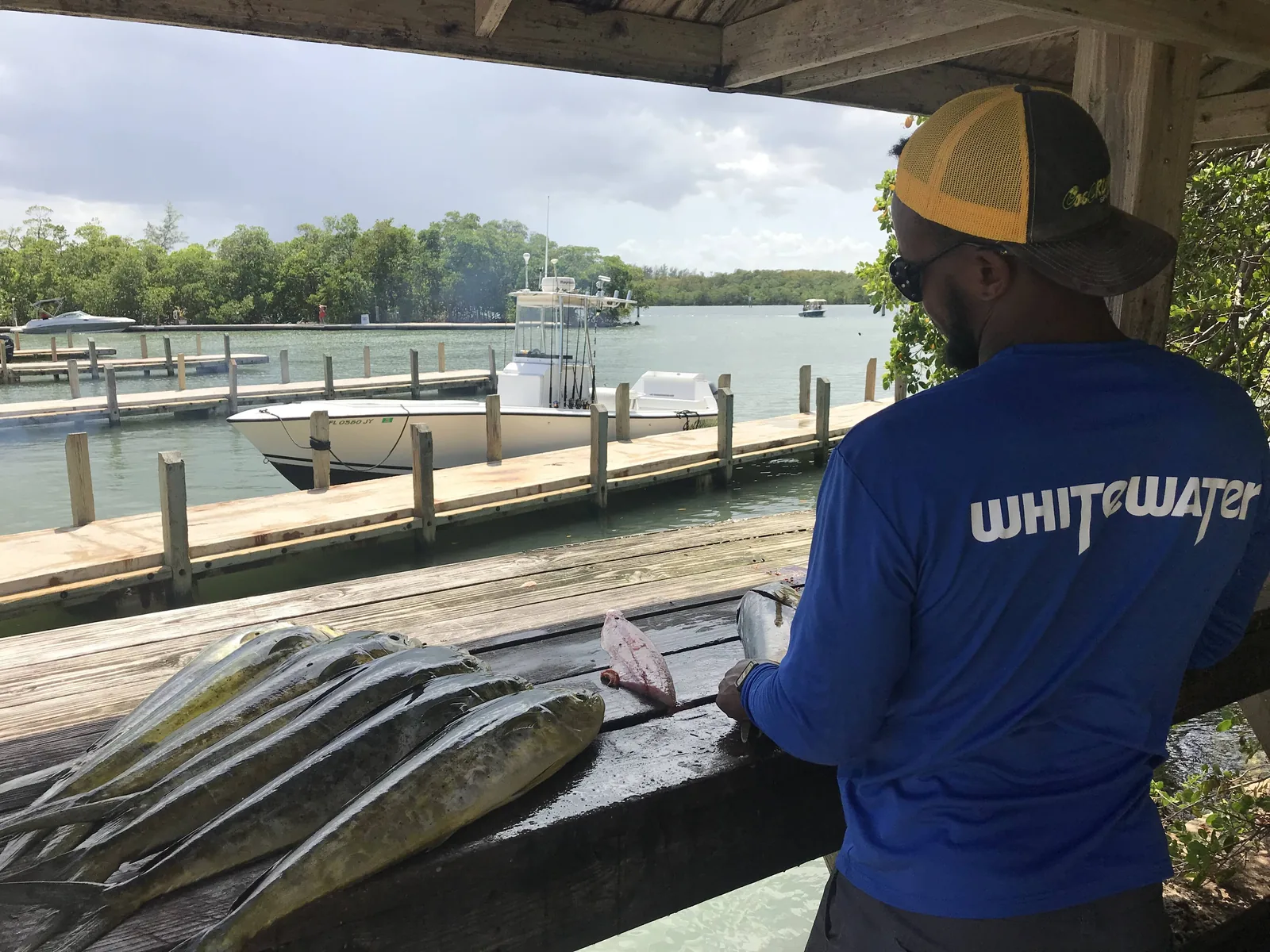 Miami fishing charter departing the Cool Runnings dock